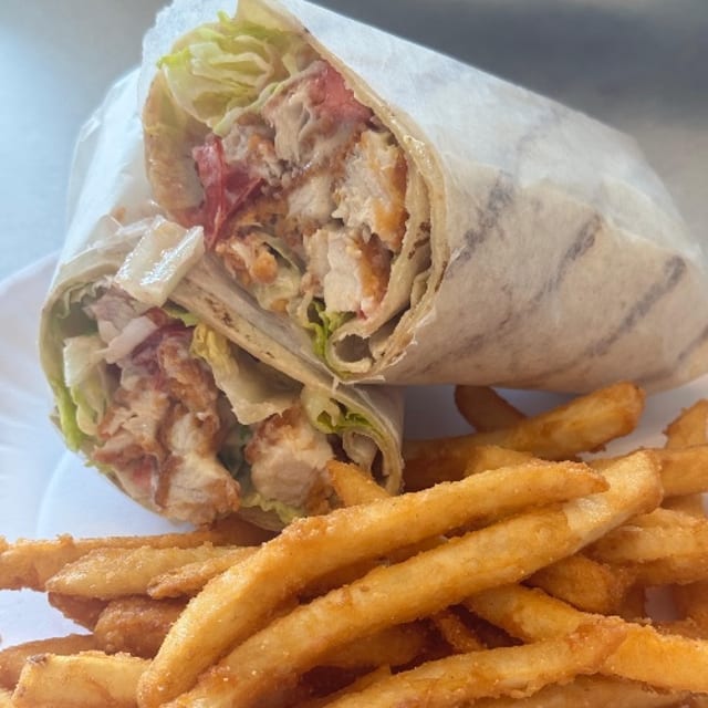 Bacon Dijon Chicken Wrap.