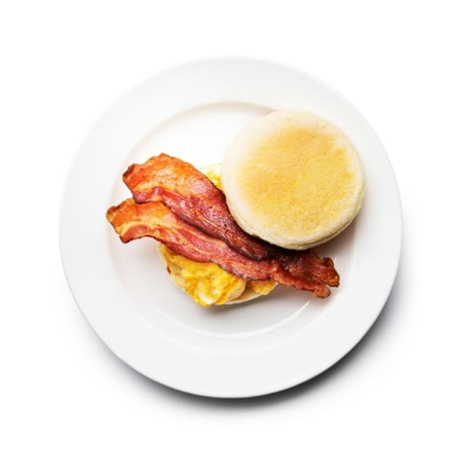 Bacon, Egg & Cheese Sandwich Breakfast.