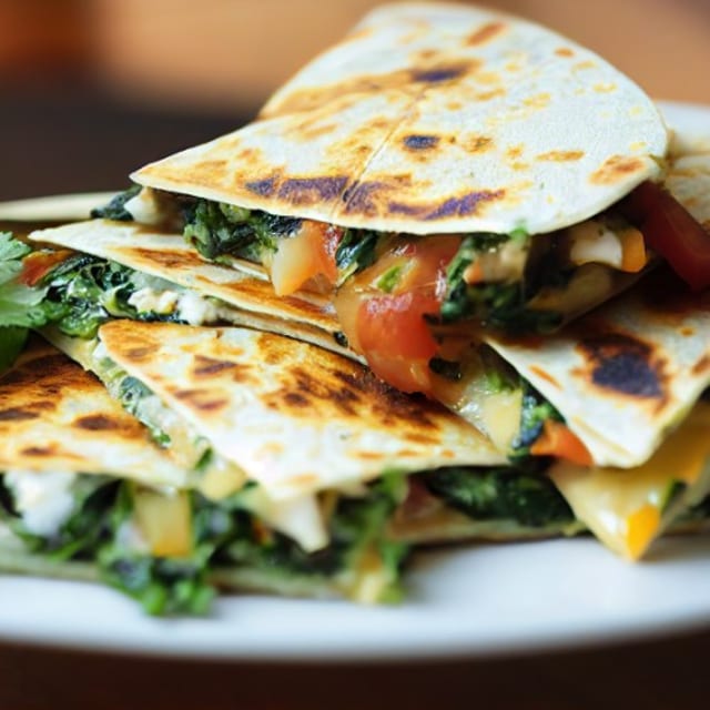 Veggie Quesadilla.