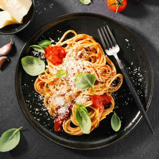 Pasta with Tomato Sauce.