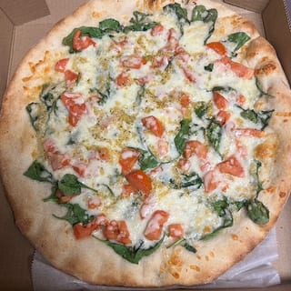 White with Spinach, Garlic & Tomato Stromboli