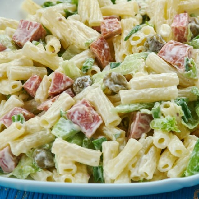 Side Homemade Pasta Salad.