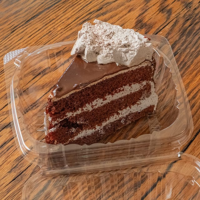 Double Layer Chocolate Cake.