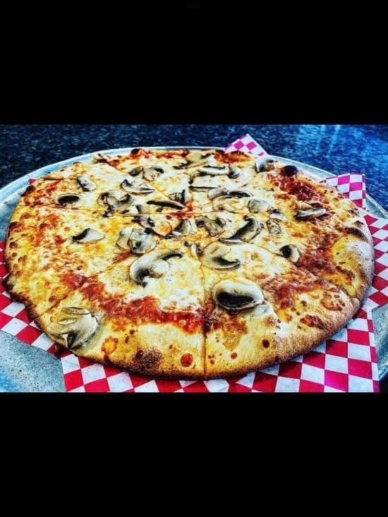 Mushroom Sicilian Pizza.