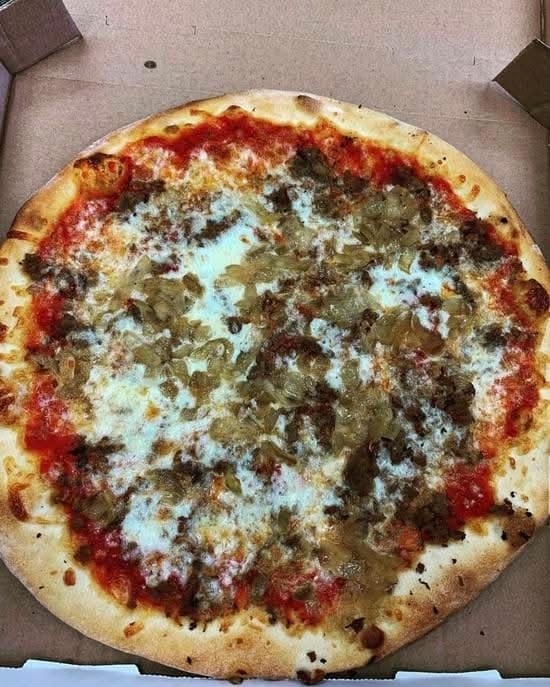 Chicken Steak Pizza.